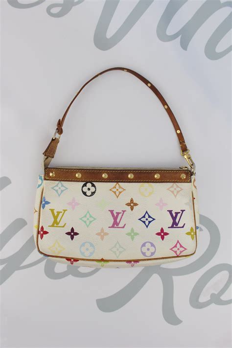 louis vuitton small white bag|Louis Vuitton white bag inside.